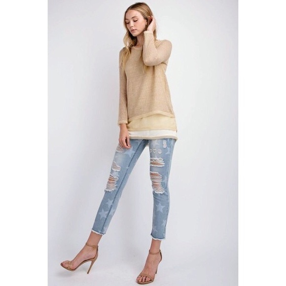 Ultra Soft Layered Tunic Sweater - Picture 3 of 6
